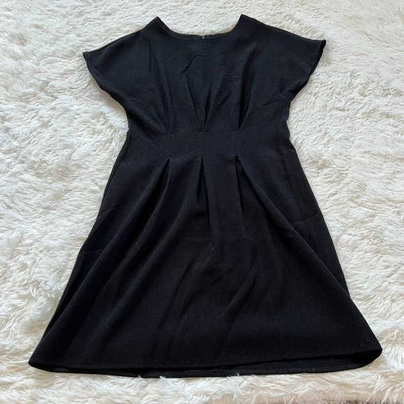 ASOS Dresses & Skirts - ASos Womens Dress Size 2 Black Pintuck Front Y2K Career Minimalist Stretch 14915
